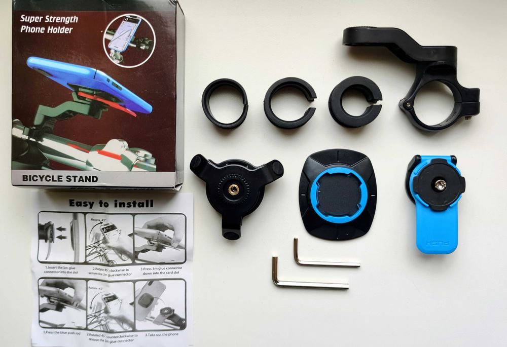 Антивібро Тримач для телефону на руль Мотоцикла, Велосипеда, Самоката.