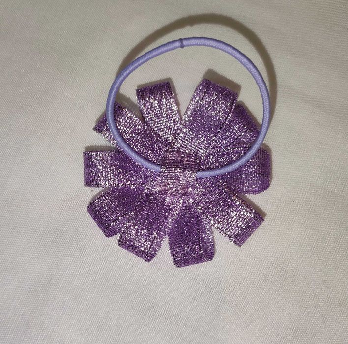 Gumka do włosów ozdobna Kwiatek Handmade