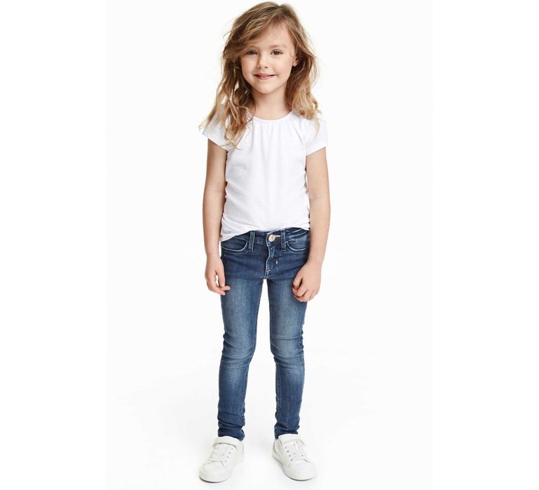 Джинсы скинни зауженные узкачи Super Skinny Fit Jeans H&M 4-5лет