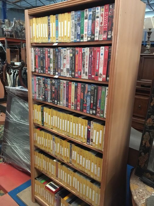 Cassetes vídeo usadas