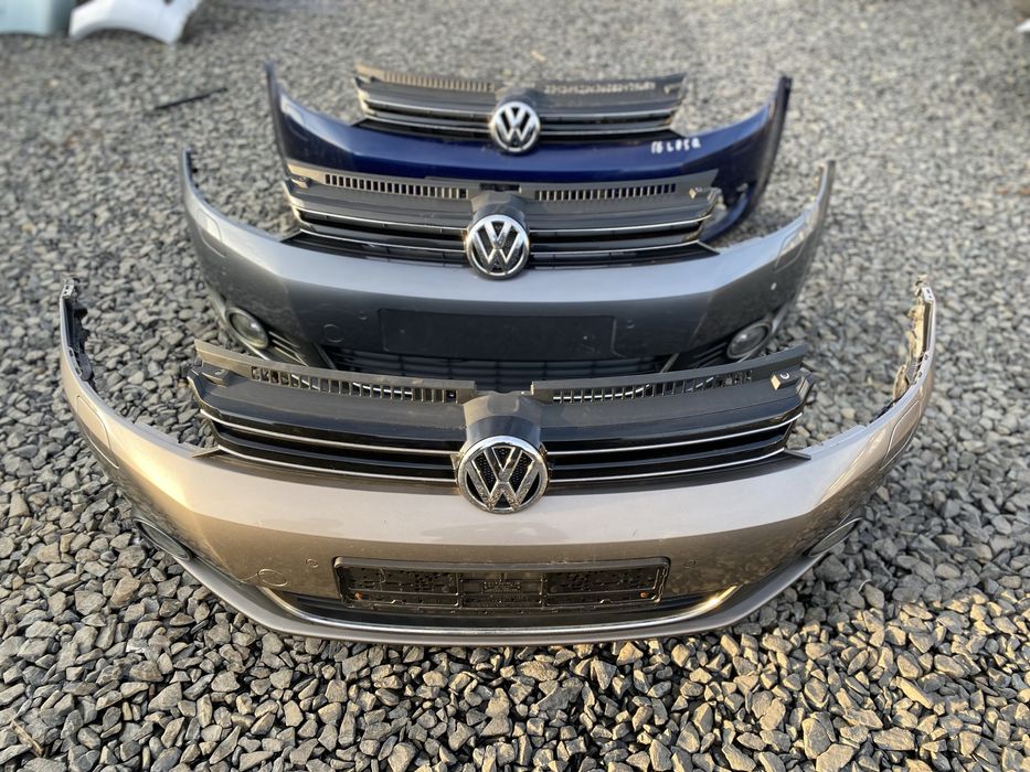 Бампер передній гольф 6 плюс, golf 6 plus ,гольф 6+ решітка ,туманки