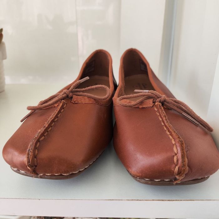 Шикарні шкіряні балетки Clarks Unstructured Freckle Ice (оригінал)