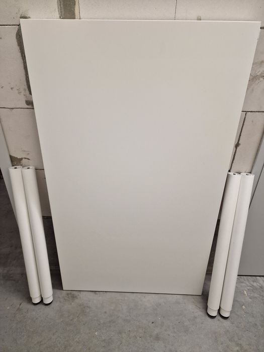 IBiurko ikea linnmon 100x60 + nogi regulowane olov