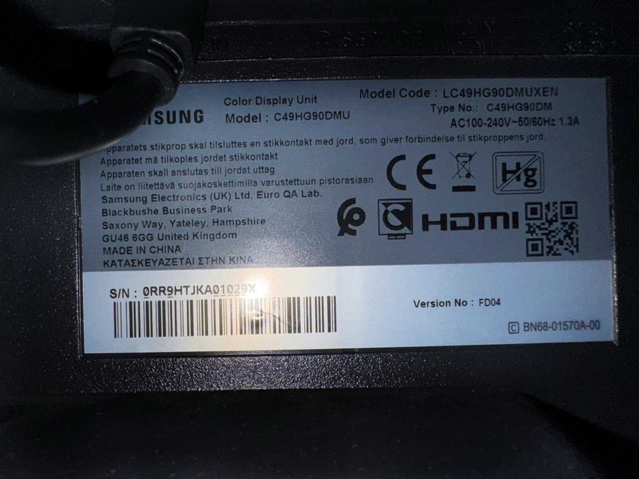 monitor C49HG90DMU (LC49HG90DMUXEN) od Samsung