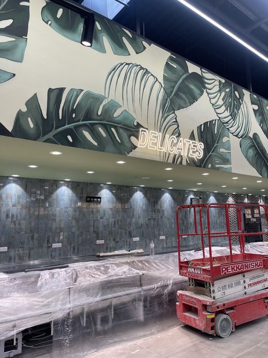 Настінний розпис Інтерєрна картина Художник Малюнок на стіні