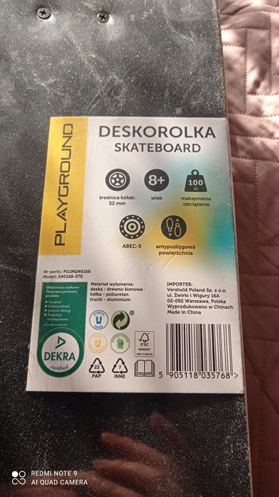 Nowa deskorolka wiek 8lat