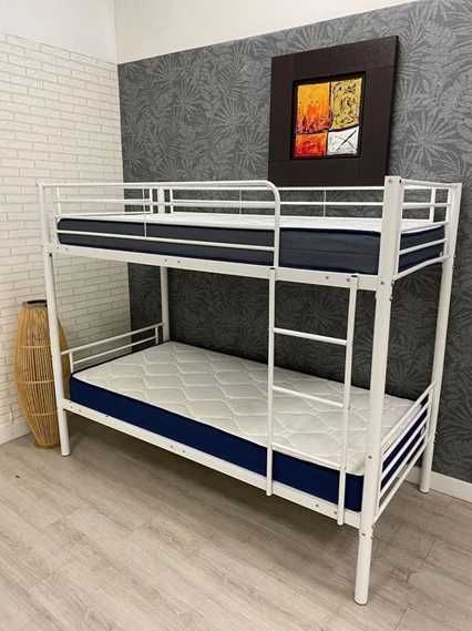 Beliche branca barata com colchões/Nova na caixa/Entrega grátis em domicílio/Pagamento na entrega
