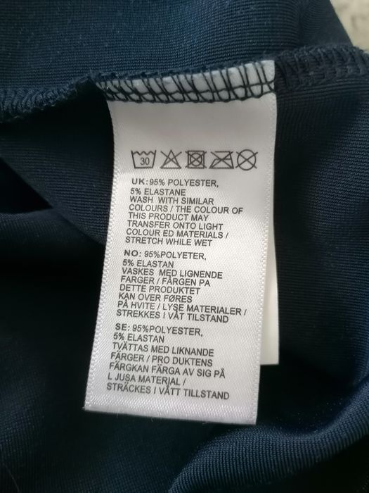 Welurowe granatowe body BikBok XS