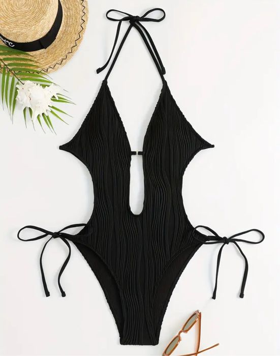 Купальник однодільний на завʼязочках