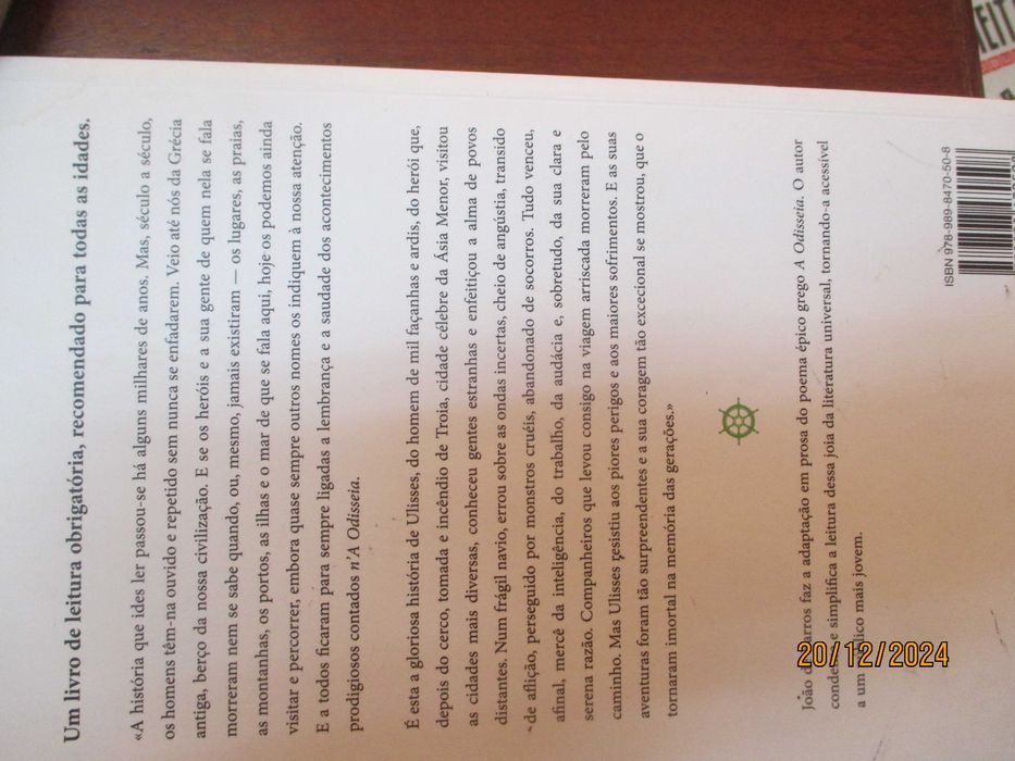 Livro - A Odisseia de Homero