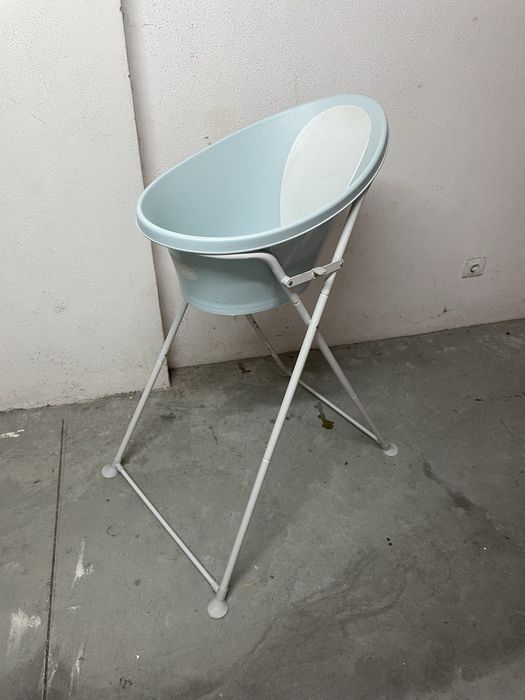 Banheira Ergonómica + Suporte Dobrável