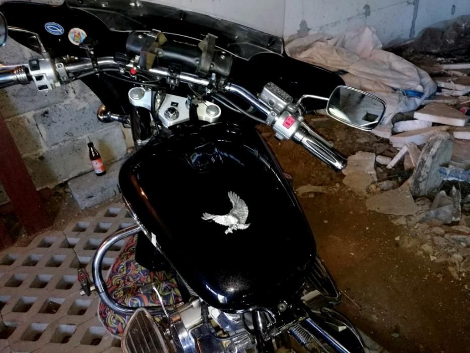 Klamra do pasa Chopper Harley ozdoba czasza sakwa piórnik kufer orzeł