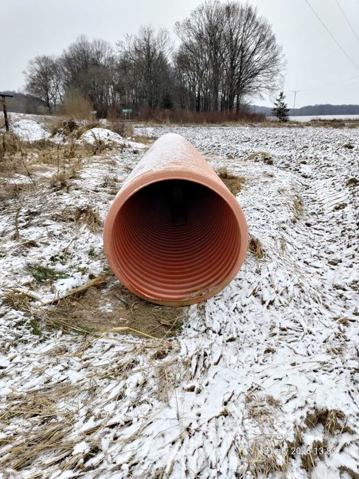 Rura trzonowa karbowana fi 600 do studzienek dł. 6 mb