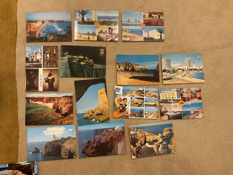 Lote de postais Algarve anos 70 + Album muito antigo