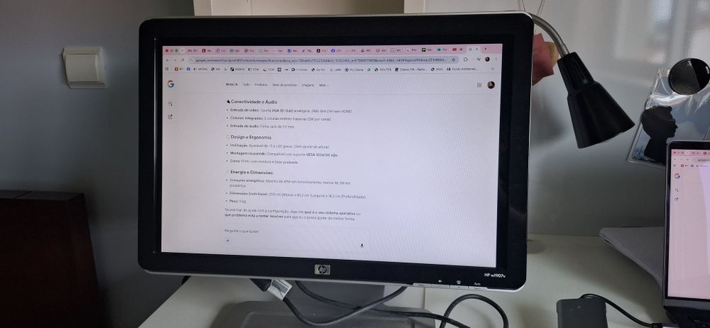 Monitor HP Pavillon w1907v