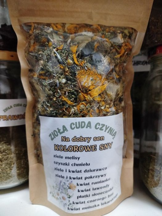 Herbata naturalna ziołowa na sen Kolorowe Sny