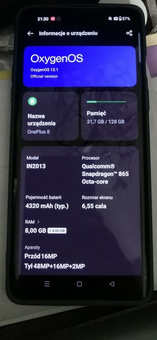 One Plus 8 8/128 GB