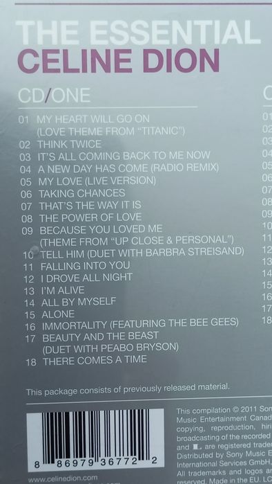 Celine Dion Essential - Disk 01