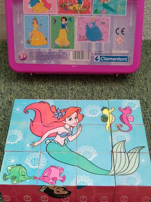 12 Cubos Princesas Disney Clementoni, 6 Puzzles