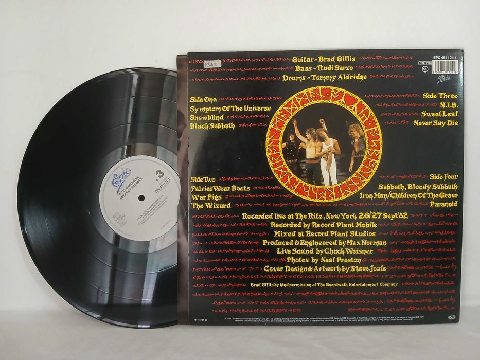Discos de Vinil - Lp x2 - Ozzy Osbourne - Speak of the Devil - 1982
