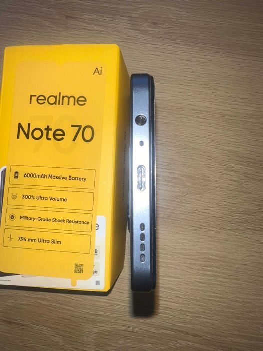 Смартфон realme Note 70 4/128Gb Obsidian Black