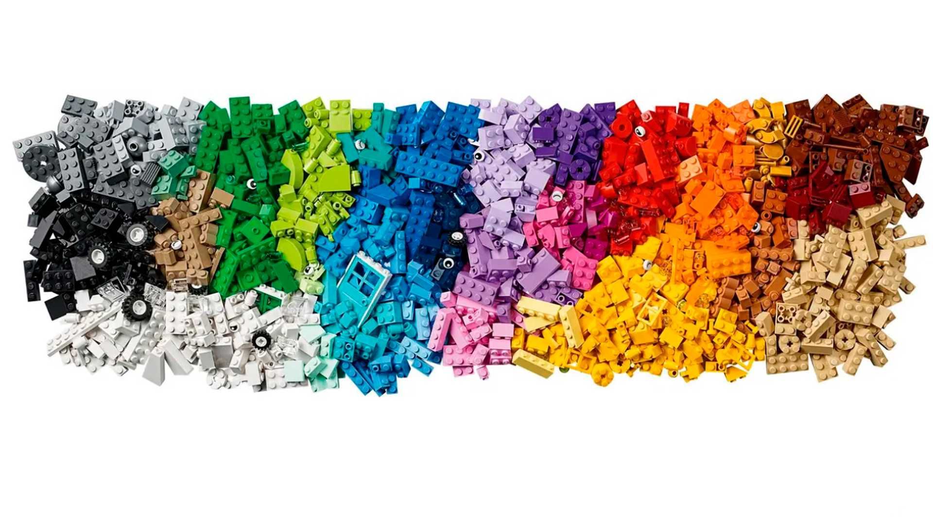 Конструктор ЛЕГО 1500 деталей. Lego Classic 11717 Кубики та пластини: 3 ...