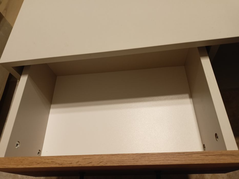 Stolik kawowy kaszmir + szuflada dąb wotan