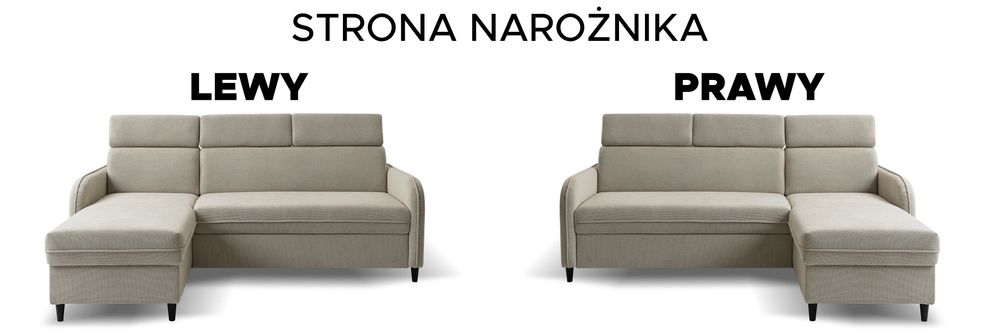 Narożnik BOHO 220x165 - funkcja spania, pojemnik, ruchome zagłówki