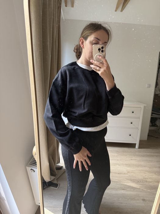 Czarna bluza cropp bawelna L