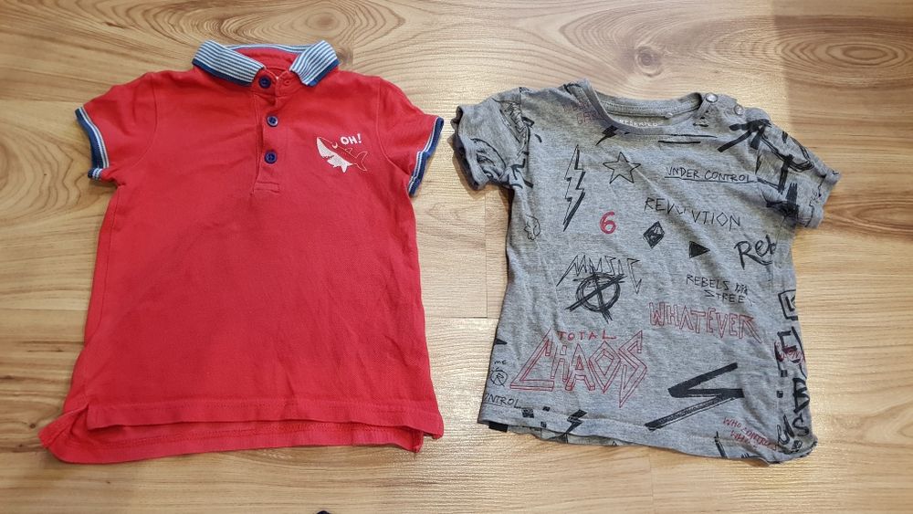 Zestaw koszulek t-Shirt dla chłopca r.80/86