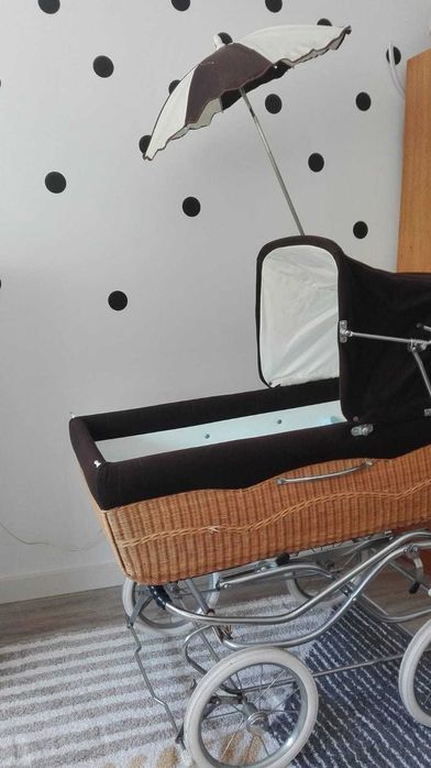 Berço/carrinho de bebé vintage / nórdico original dos anos 50