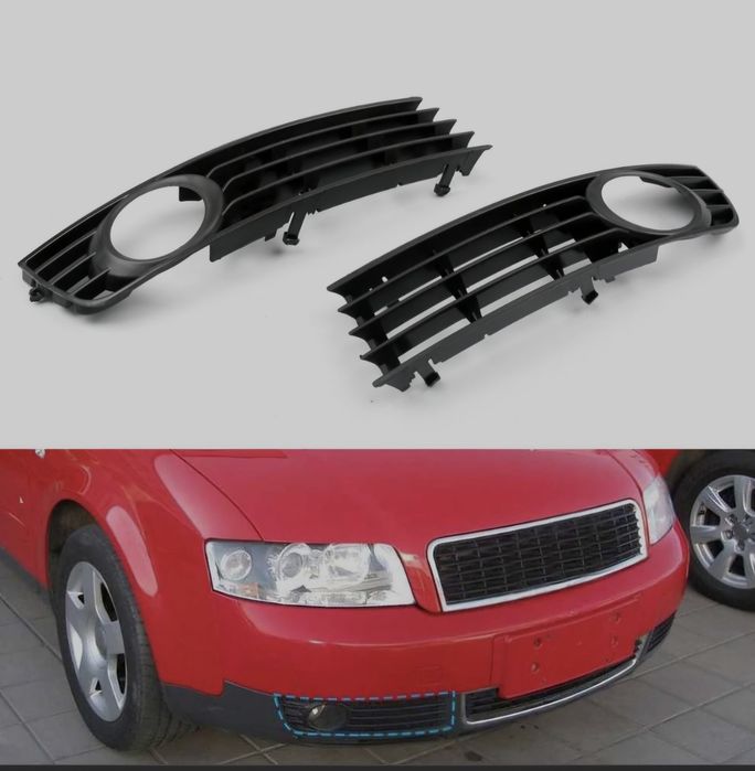 Grelhas de Nevoeiro Para-choques Audi A4 B6 (2001-2004) - Par Novo