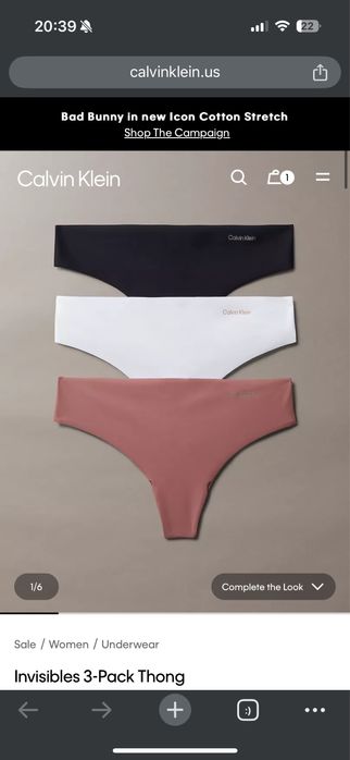 Набір білизни calvin klein L оригінал безшовна