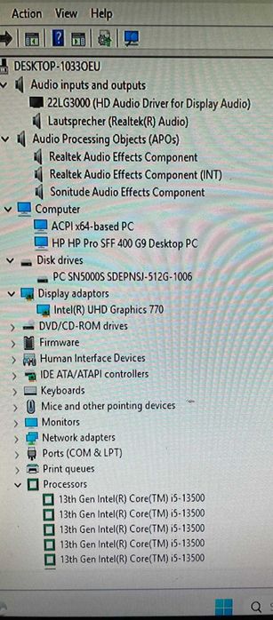 Komputer stacjonarny HP Pro 400 TWR G9 i5(13500) 16GB 512 SSD Win11PRO