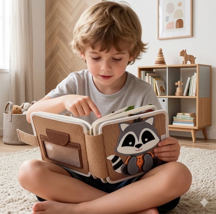 Розвиваюча м’яка книжка Бізібук (Busybook) для дітей від 6 міс до 4 років