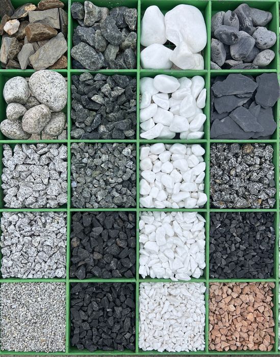 Kamienie ozdobne ogrodowe grys kora otoczak łupek gabion