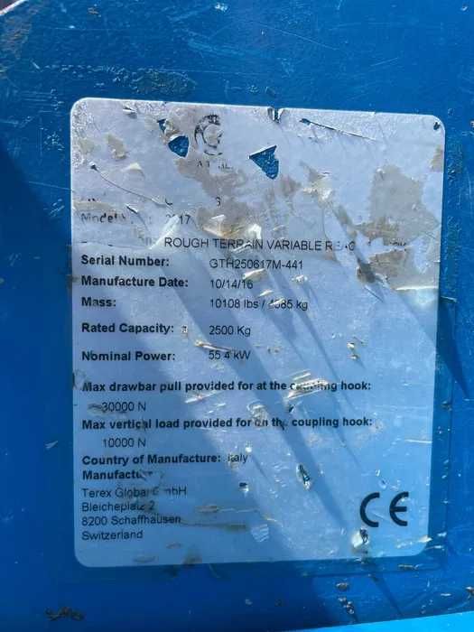 Ładowarka teleskopowa Genie GTH-2506 TEREX R.2016/17 Manitou 625 MERLO