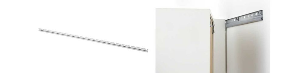 Calha de suspensão, galvanizado, 200 cm com os acessório  METOD