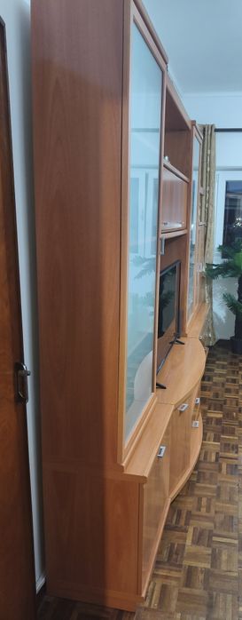 Estante e vitrine de sala