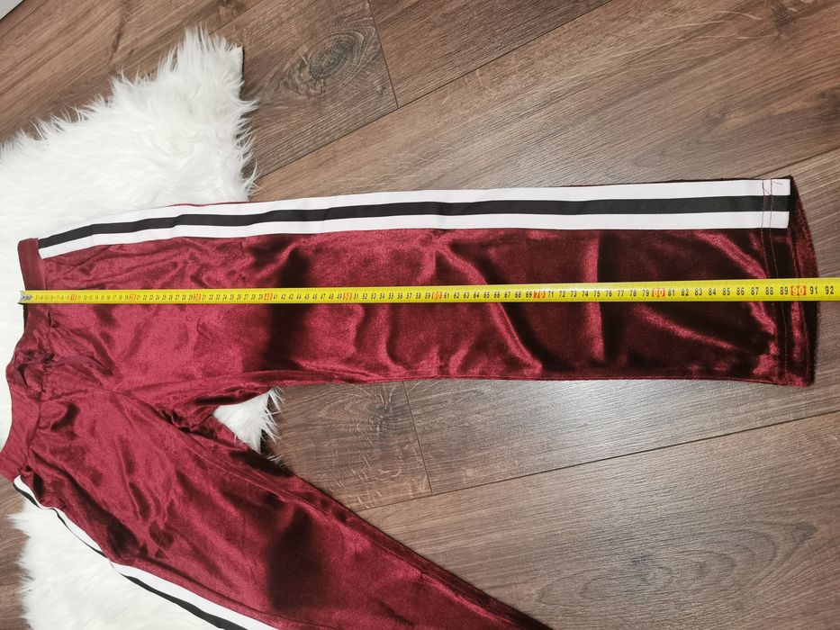 Spodnie dresowe dresy damskie welurowe S 36