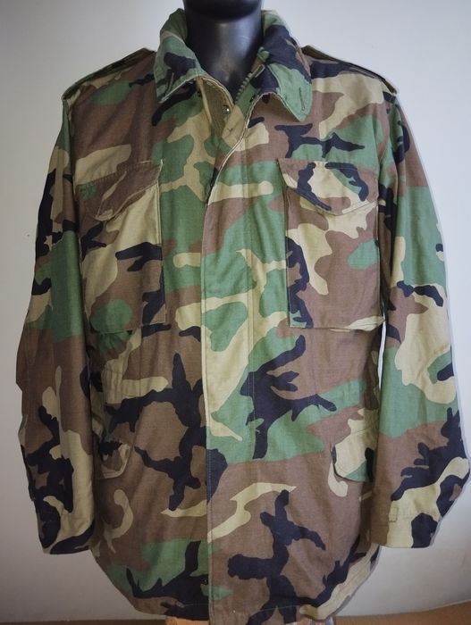 Kurtka US Army M65 kontraktowa camo woodland L
