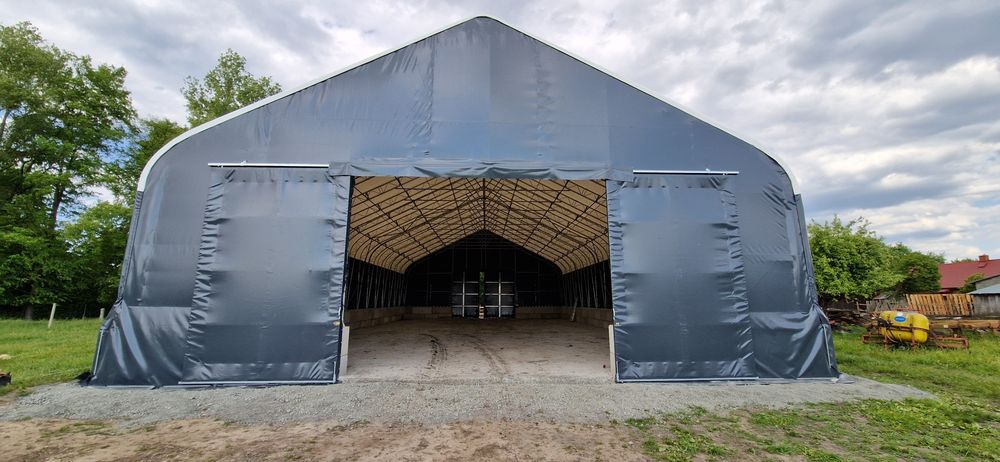 Hala 15x30x7,5 łukowa namiotowa obora bele garaż magazyn