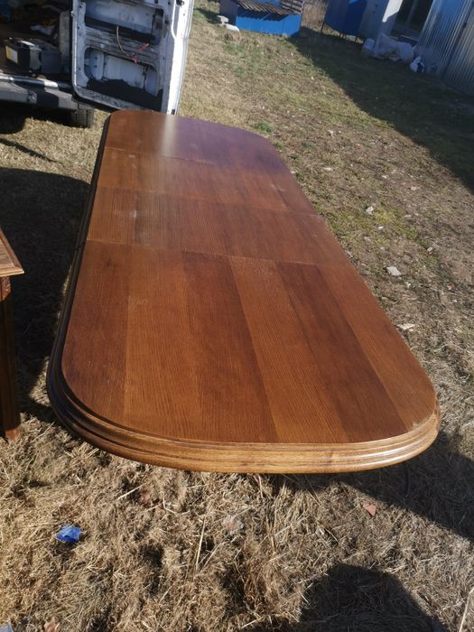 Stół rozkładany dębowy