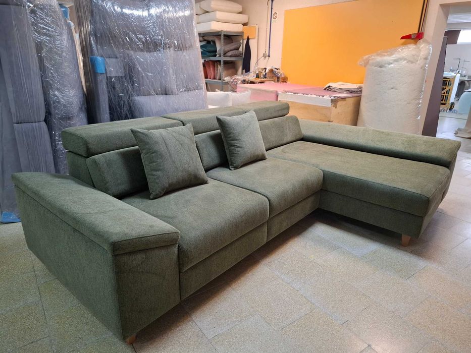 Sofá CHAISE LONG em Tecido ANTI MANCHAS