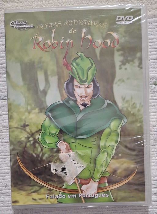 (Lote 6) - DVD Robin Hood - falado em português (novo e selado)