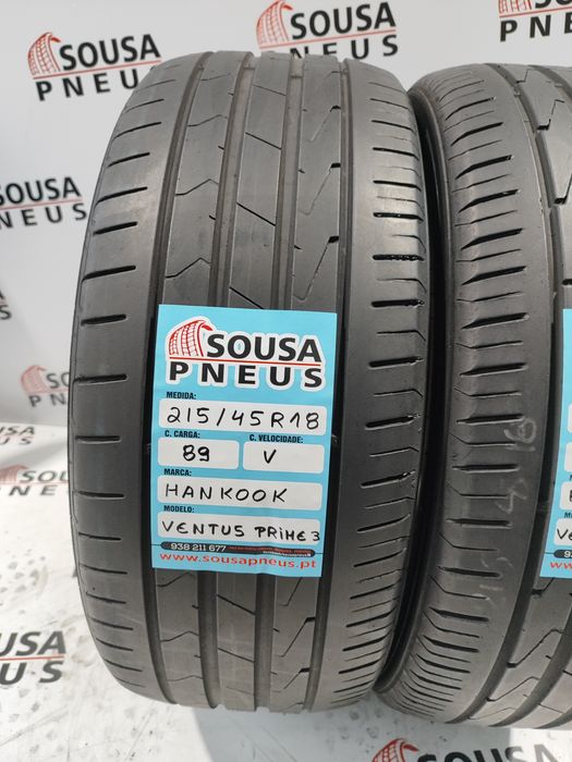 2 pneus semi novos 215-45R18 Hankook - Oferta dos Portes