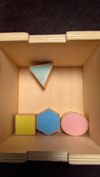 Caixa formas madeira