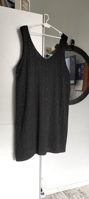 Koronkowa sukienka mała czarna plus size r.48/50