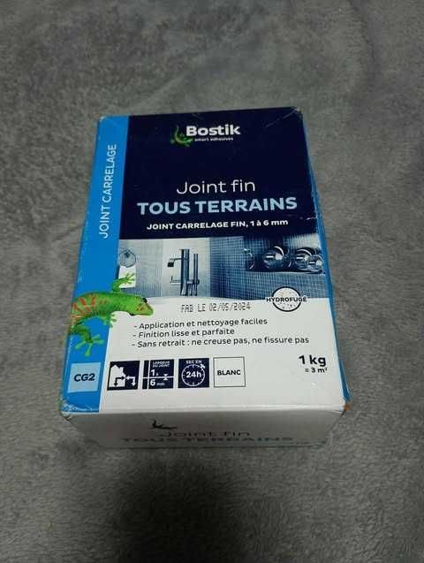Cienka fuga do płytek 1-6mm 1 kg biała