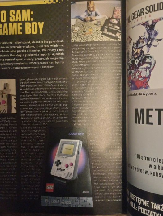 Game Boy Extreme kwartalnik, okładka Zelda, zmazany druk na 2 stronach